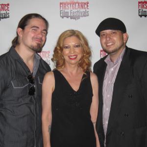 At the First Glance Film Festival for the premiere of THE FAY, September 22nd, 2013, Hollywood, Philadelphia. Cory Kastle, Debra Lamb, Anthony Bruno.