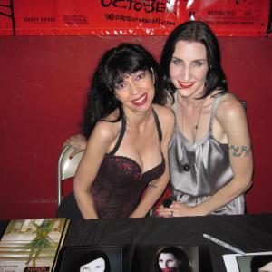 With Megan Franich at the 4th annual A Nightmare to Remember International Horror Film Festival hosted by Miss Misery June 18th 2011 at the Opera Plaza Cinema Theater San Francisco CA