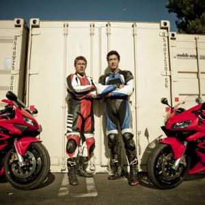My brother Paul on the left and I doing a photo shoot for SuperStreetBikeCom Magazine 112011 AND doing a Sizzle for a feature