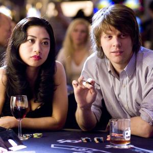 Still of Liza Lapira and Jacob Pitts in 21 (2008)