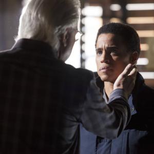 Still of John Larroquette and Michael Ealy in Almost Human (2013)