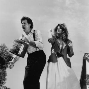 Still of Kirstie Alley and John Larroquette in Madhouse 1990