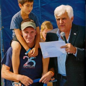 Jay Leno, Andy and Son. Malibu Triathlon
