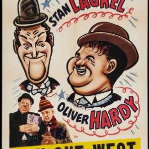 Oliver Hardy and Stan Laurel in Way Out West (1937)