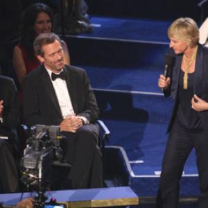 Ellen DeGeneres and Hugh Laurie