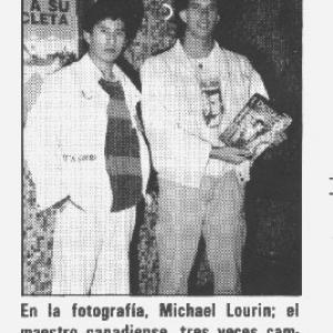 MICHEL LAURIN GIVING SEVERAL INTERVIEWS FOR TELEVISION AND MAGAZINES IN CHILE