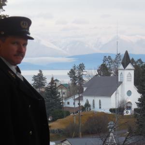 On the set of The Forlorned. Playing Lighthouse Keeper Leo Passo. Montana. 2015.