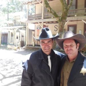 Larry and Peter Quartaroli at the Georgetown movie ranch Northern California
