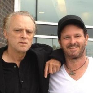 Brad Dourif of One Flew Over the Cuckoos Nest fame and Larry in Minnesota for the filming of The Control Group