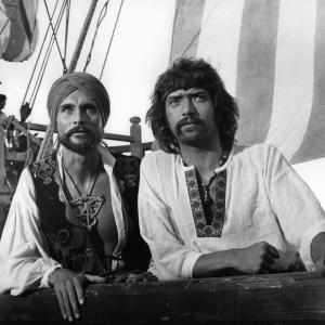Still of John Phillip Law and Martin Shaw in The Golden Voyage of Sinbad (1973)