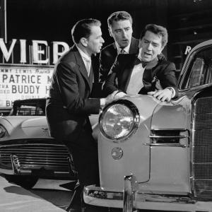 Still of Frank Sinatra Richard Conte and Peter Lawford in Oceans Eleven 1960