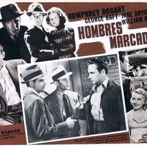 Humphrey Bogart William Holden Jane Bryan Marc Lawrence Lee Patrick and George Raft in Invisible Stripes 1939
