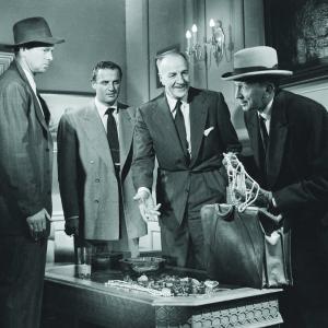 Still of Sterling Hayden, Louis Calhern, Sam Jaffe and Marc Lawrence in The Asphalt Jungle (1950)