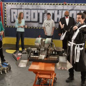 Still of Hal Sparks Mark Christopher Lawrence Tyrel Jackson Williams and Billy Unger in Lab Rats 2012