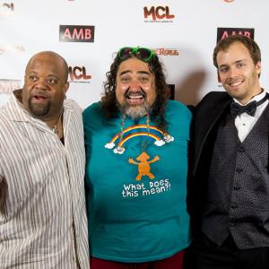 Mark Christopher Lawrence Andrew Fischer and Bear Vasquez in The Chronicles of Rick Roll 2016