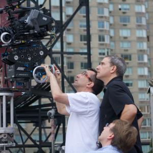 Joe Lazarov and Ron Fortunato filming on top of The Empire Hotel