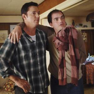Nicholas Lea and Peter New in Men in Trees (2006)