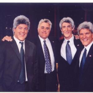 Henry LeBlanc with Jay Leno, as one of the Lennettes.