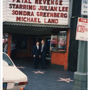 Julian Lee and JK Chung at the world premiere Lees first film in Hollywood