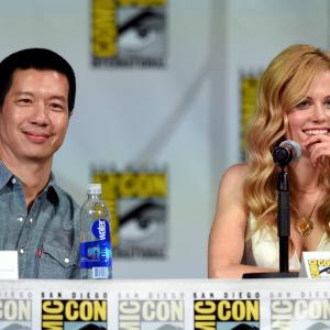 Reggie Lee and Claire Coffee at event of Grimm 2011