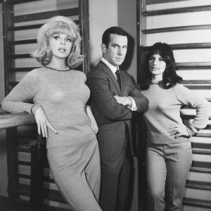 Still of Don Adams Patti Gilbert and Tanya Lemani in Get Smart 1965