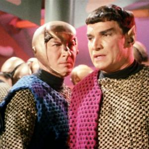 Still of Mark Lenard and Lawrence Montaigne in Star Trek 1966