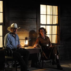 Still of Robert Duvall and Melissa Leo in Seven Days in Utopia (2011)