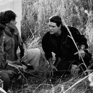 Still of Stephen Lang and Leon in Band of the Hand (1986)