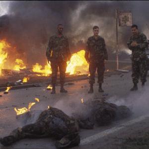 Still of Joaquin Phoenix, Leon and Michael Peña in Buffalo Soldiers (2001)