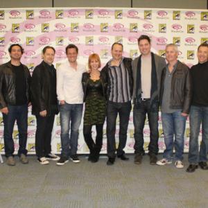 WonderCon Panel of Composers; pictured (L-R) Jim Dooley, Mark Isham, Nathan Barr, Ellen Greene, Danny Jacob, Robert Duncan, Blake Neely & David Ari Leon