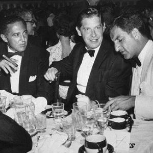 Ciro's Nightclub, c. 1956. Sheldon Leonard, Milton Berle & Danny Thomas.