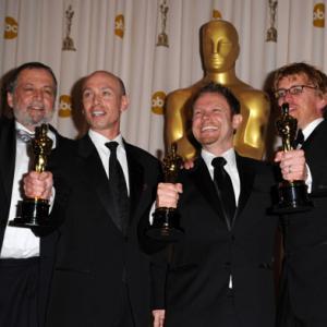 Richard Baneham Joe Letteri and Stephen Rosenbaum at event of The 82nd Annual Academy Awards 2010