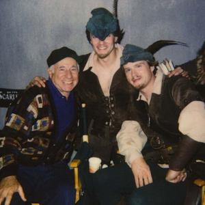 With Mel Brooks and Cary Elwes