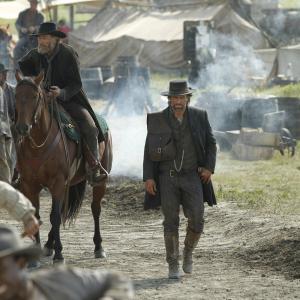 Still of Ted Levine and Anson Mount in Hell on Wheels 2011