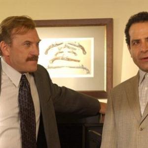 Still of Tony Shalhoub and Ted Levine in Monk 2002