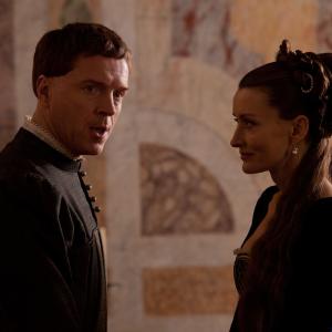 Still of Natascha McElhone and Damian Lewis in Romeo & Juliet (2013)