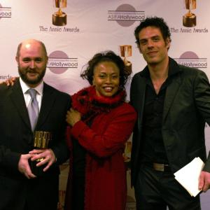 James Baxter, Jenifer Lewis and Pierre Perifel at event of Kung Fu Panda (2008)