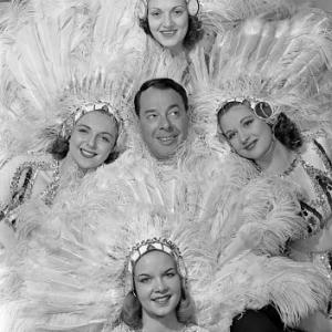 Joe E. Lewis with the Chez Paree Girls 6/26/51