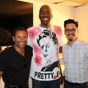 John Salley and Thyme Lewis attend Producer Jeff Fong's open house in Glendale, Ca.
