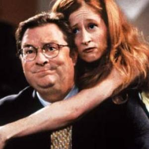 Still of Vicki Lewis and Stephen Root in NewsRadio 1995