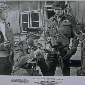 Still of Richard Attenborough, Charles Bronson and John Leyton in The Great Escape (1963)