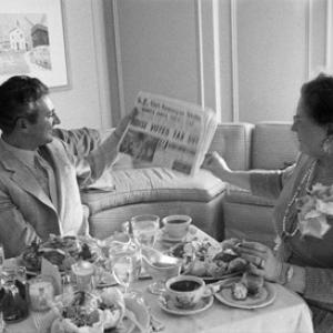 Lee Liberace and his mother in a hotel room in San Francisco