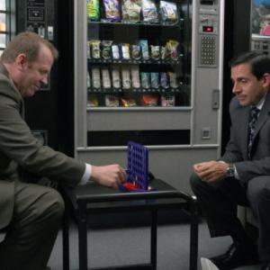 Still of Steve Carell and Paul Lieberstein in The Office 2005