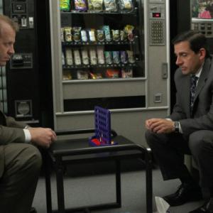 Still of Steve Carell and Paul Lieberstein in The Office 2005