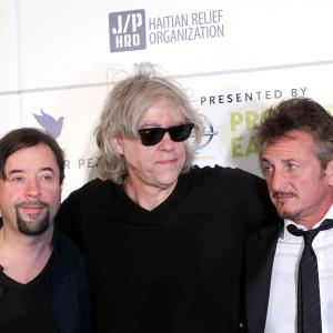 Sean Penn, Bob Geldof and Jan Josef Liefers