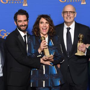 Jeffrey Tambor, Jay Duplass, Judith Light and Jill Soloway at event of The 72nd Annual Golden Globe Awards (2015)