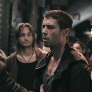Still of Andy Linden and Toby Kebbell in RocknRolla (2008)