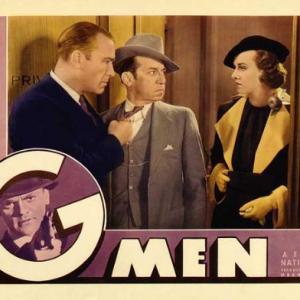 Robert Armstrong Raymond Hatton and Margaret Lindsay in G Men 1935