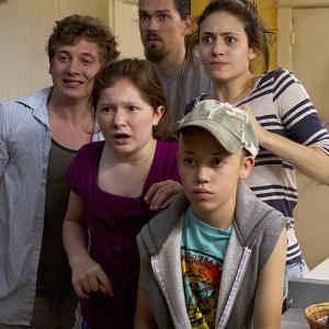 Still of Emmy Rossum, Cliff Lipson, Steve Howey, Jeremy Allen White, Debbie Gallagher and Ethan Cutkosky in Shameless (2011)