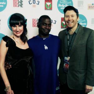 Directors Bayou Bennett and Daniel Lir with Multi Platinum Record Producer Andrew Lane at Holly Shorts Film Festival